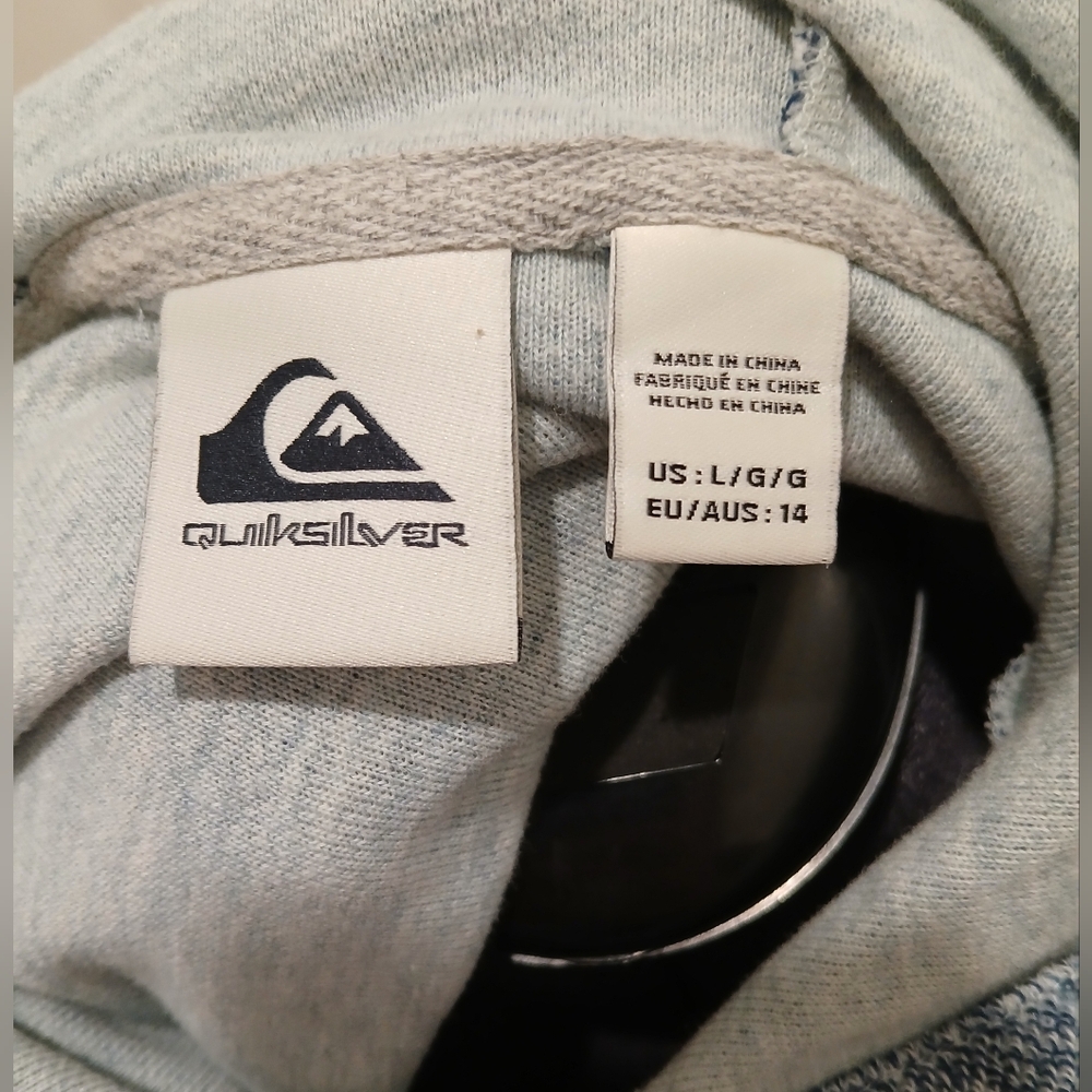 Quiksilver Blue Striped Hoodie - Picture 8 of 9
